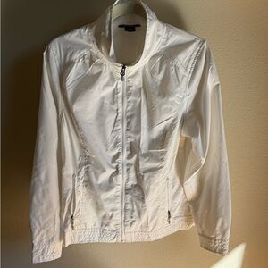 Eddie Bauer lightweight nylon jacket in white